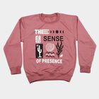 Boys' Pink Crew Neck Graphic Print Sweatshirt, गुलाबी, small