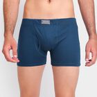 Men's 100% Cotton Trunks, Teal Blue, small image number null