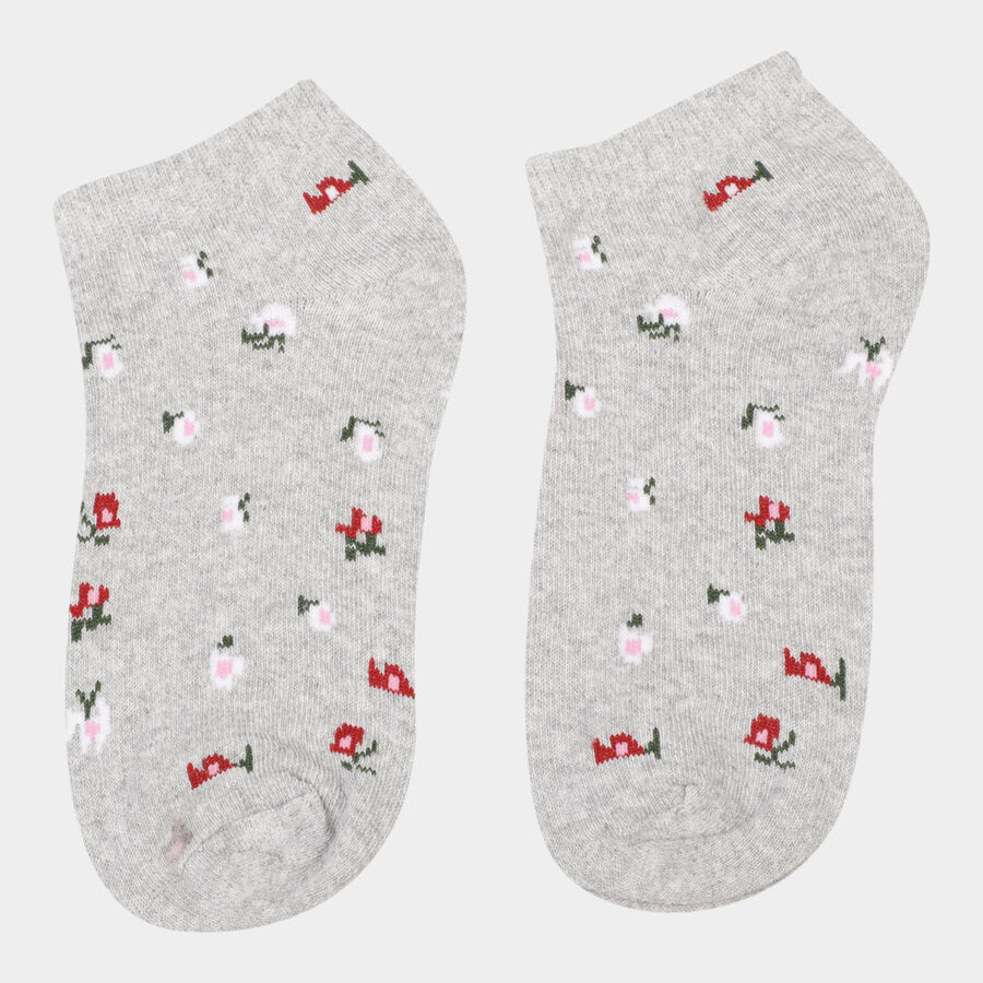 Printed Socks, Light Grey, large image number null