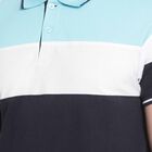 Cut & Sew Polo Shirt, Light Blue, small image number null