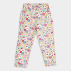 Girls' Cotton Trousers, Off White, small image number null