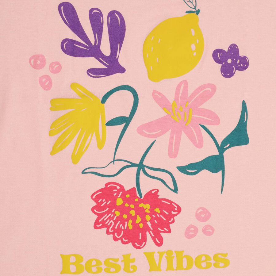 Girls' 100% Cotton T-Shirt , Light Pink, large image number null