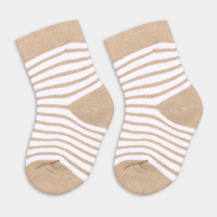 Infant's Socks (Pack of 2), Beige, large image number null