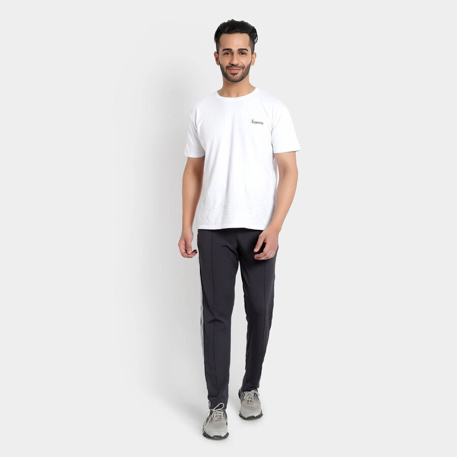 Cut & Sew Track Pants, Dark Grey, large image number null