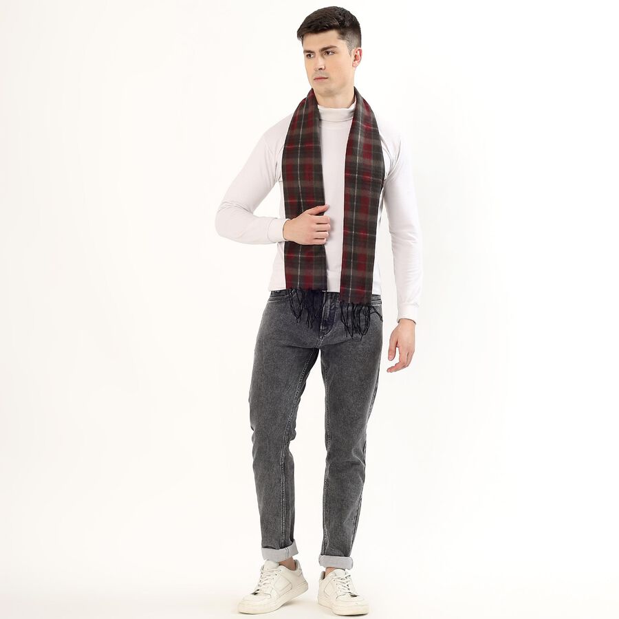 Men's Muffler, Brown, large image number null