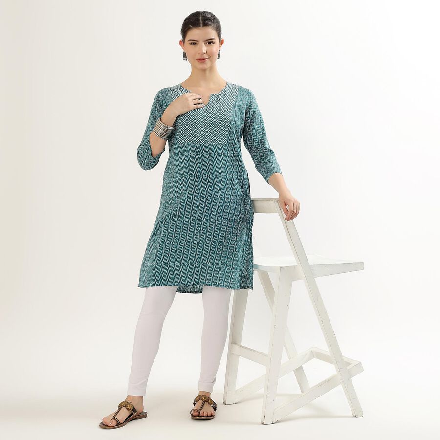 Ladies' Kurta , गहरा हरा, large image number null