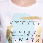 Ladies' 100% Cotton Crop  Top, Off White, small image number null