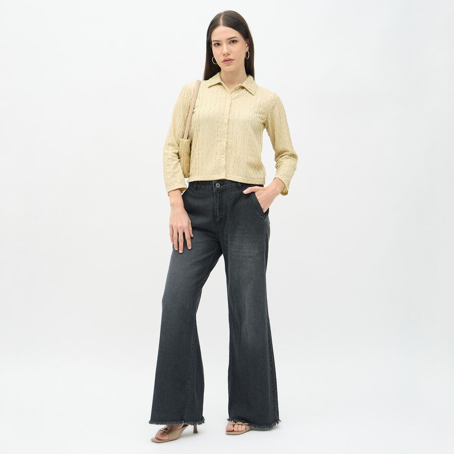 Ladies' Shirt, Beige, large