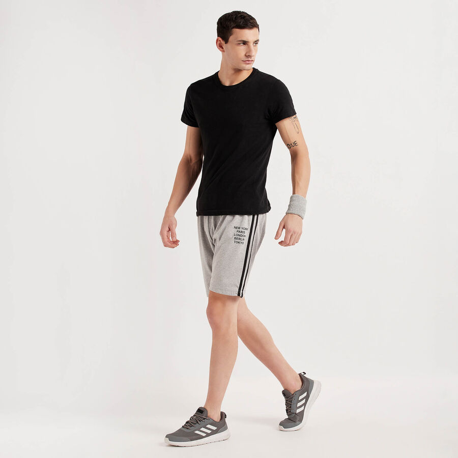 Solid Bermuda, Melange Mid Grey, large image number null