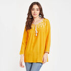 Solid Kurti, पीला, small image number null