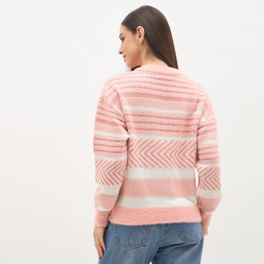 Ladies' Cardigan, गुलाबी, large image number null