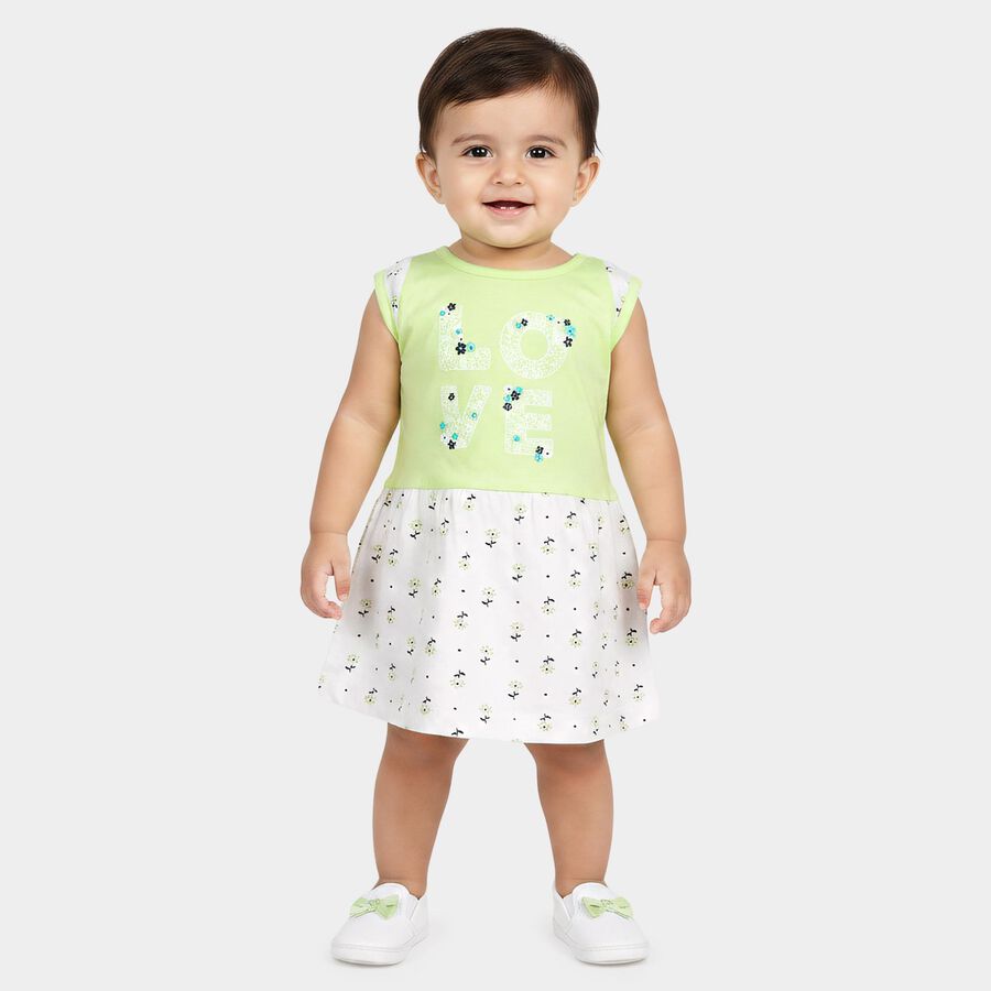 Infants' Frock, Light Green, large