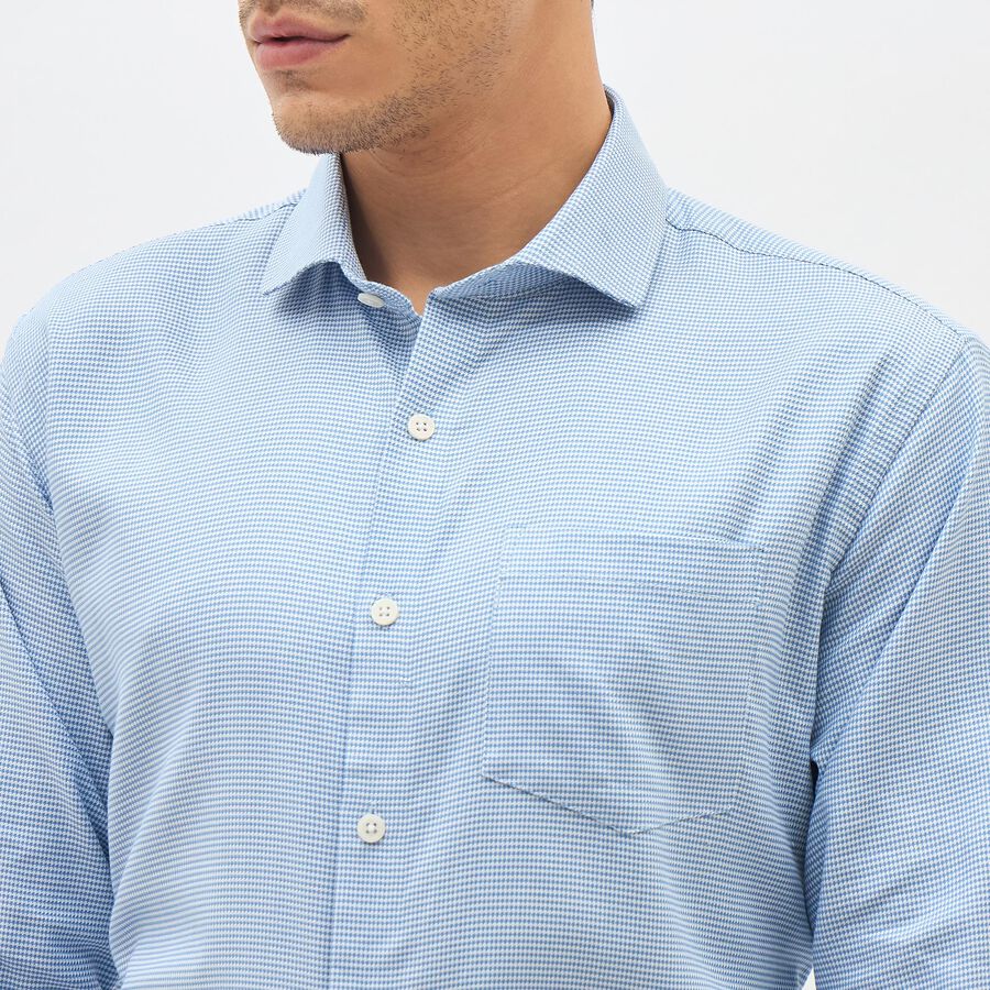 Men's 100% Cotton Formal Shirt , Light Blue, large image number null