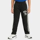 Boys Black Straight Fit Football Print Pyjama, Black, small