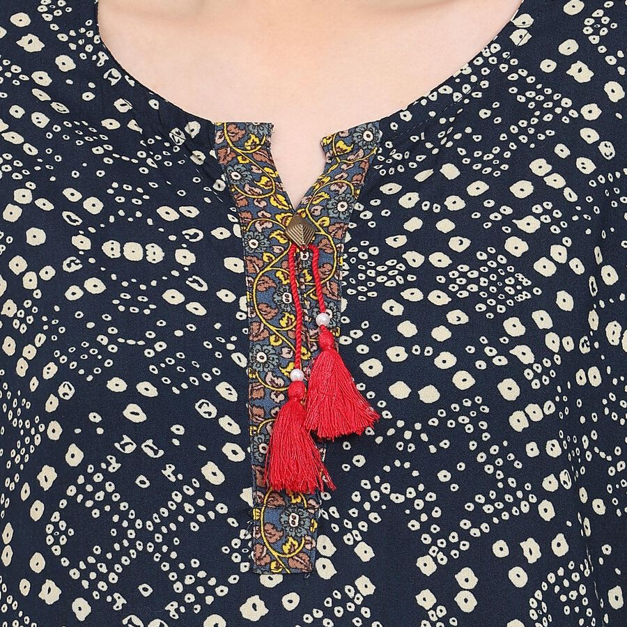 Ladies' Kurta , Dark Blue, large image number null