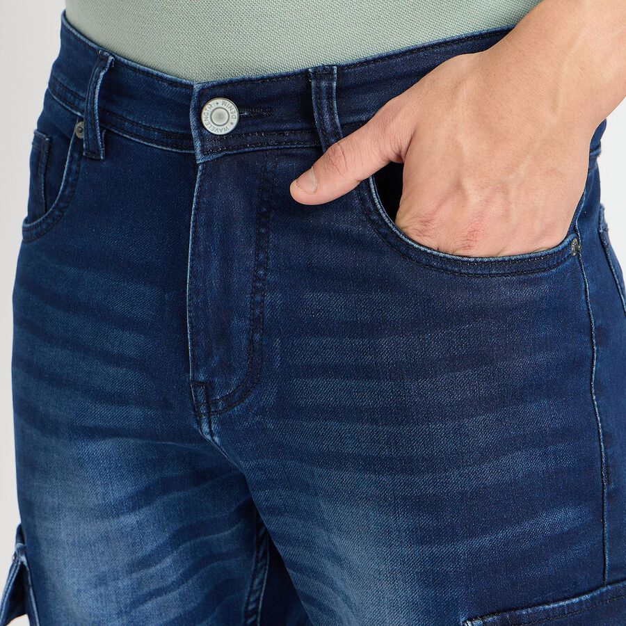 Men's Slim Fit Jeans, Dark Blue, large image number null