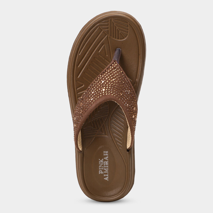 Ladies' Sandal, भूरा, large image number null