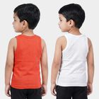 Boys Coral 100% Cotton Round Neck Waistcoat Vest, मूँगा (कोरल), small