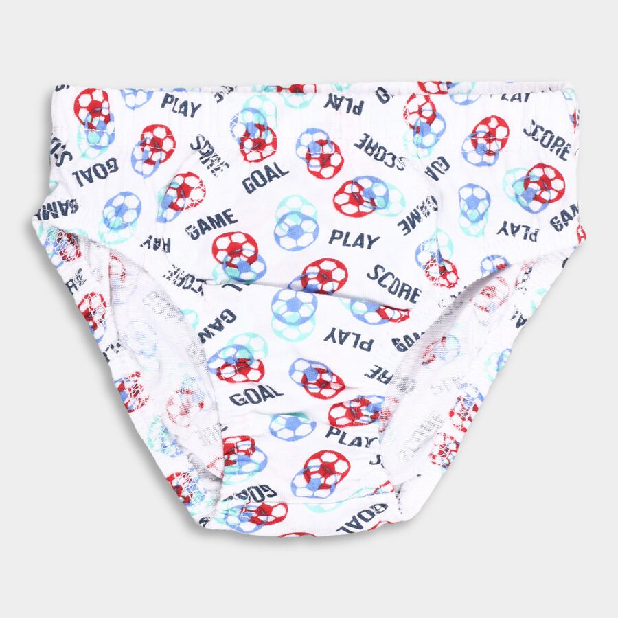 Boy's Cotton Briefs, सफ़ेद, large image number null