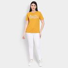 Ladies' Round Neck T-Shirt , मस्टर्ड, small image number null