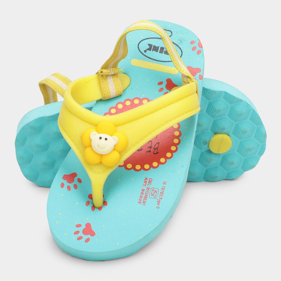 Kids' Unisex Slipper, फिरोज़ी, large image number null