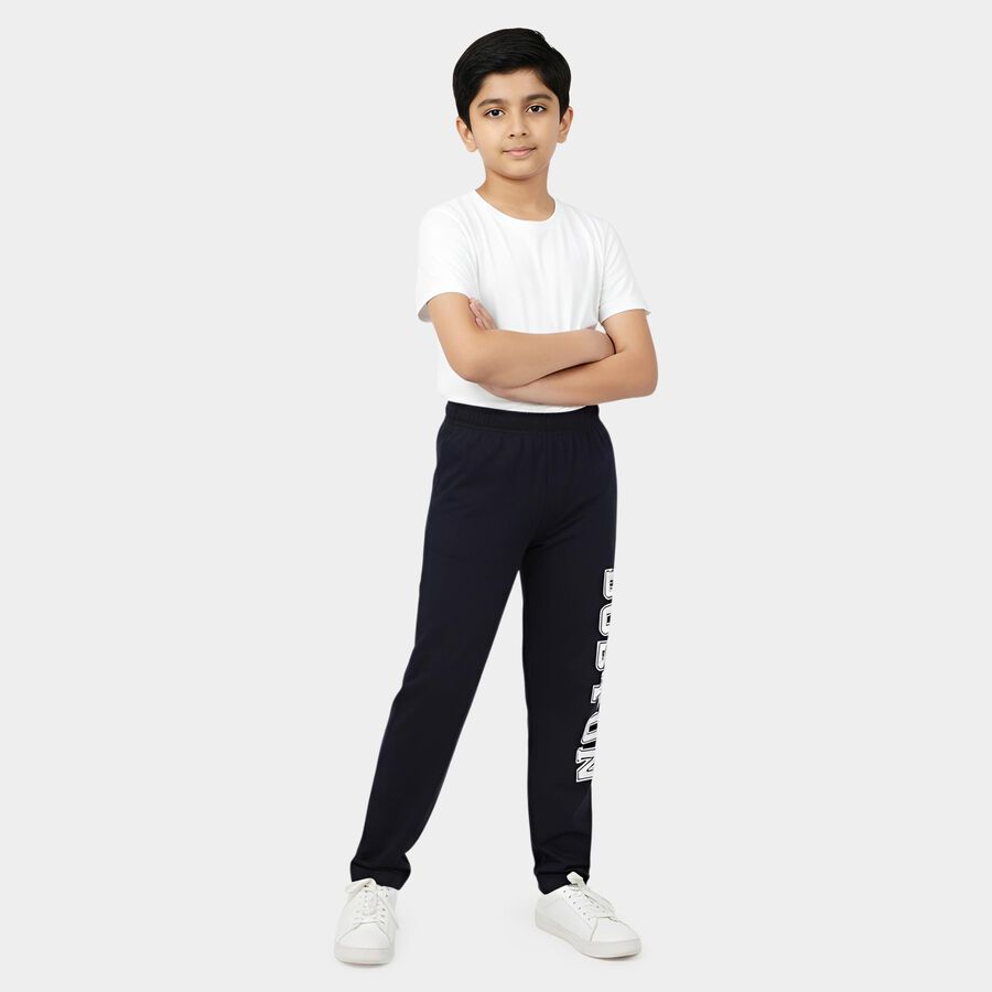 Boys' Navy Pyjama, Navy Blue, large