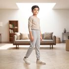 Boys Melange Mid Grey Long Johns Thermal, Melange Mid Grey, small