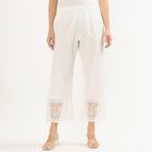 Women's Cotton Regular-Fit Palazzos, Off White, small