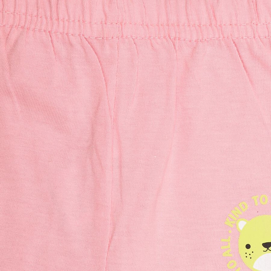 Infants' 100% Cotton Elasticated Pyjama , Light Pink, large image number null