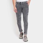 Overdyed 5 Pocket Slim Jeans, Dark Grey, small image number null