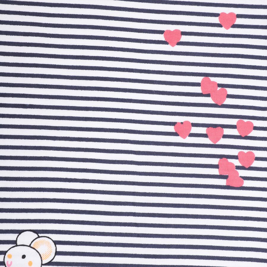 Girls' 100% Cotton Capri Set , Navy Blue, large