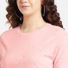Round Neck T-Shirt, Pink, small image number null