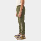 Boys Olive Green Jogger Fit Graphic Winter Pyjama, ओलिव, small