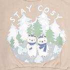 Infants Light Beige Crew Neck Casual Sweatshirt, गहरा पीला, small image number null