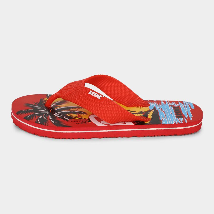 Men's Slipper, Red, large image number null