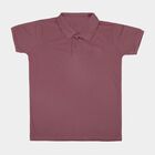Boys Pink Round Neck Casual Half Sleeve T-Shirt, गुलाबी, small