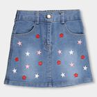 Girls' Skirt , मध्यम नीला, small image number null