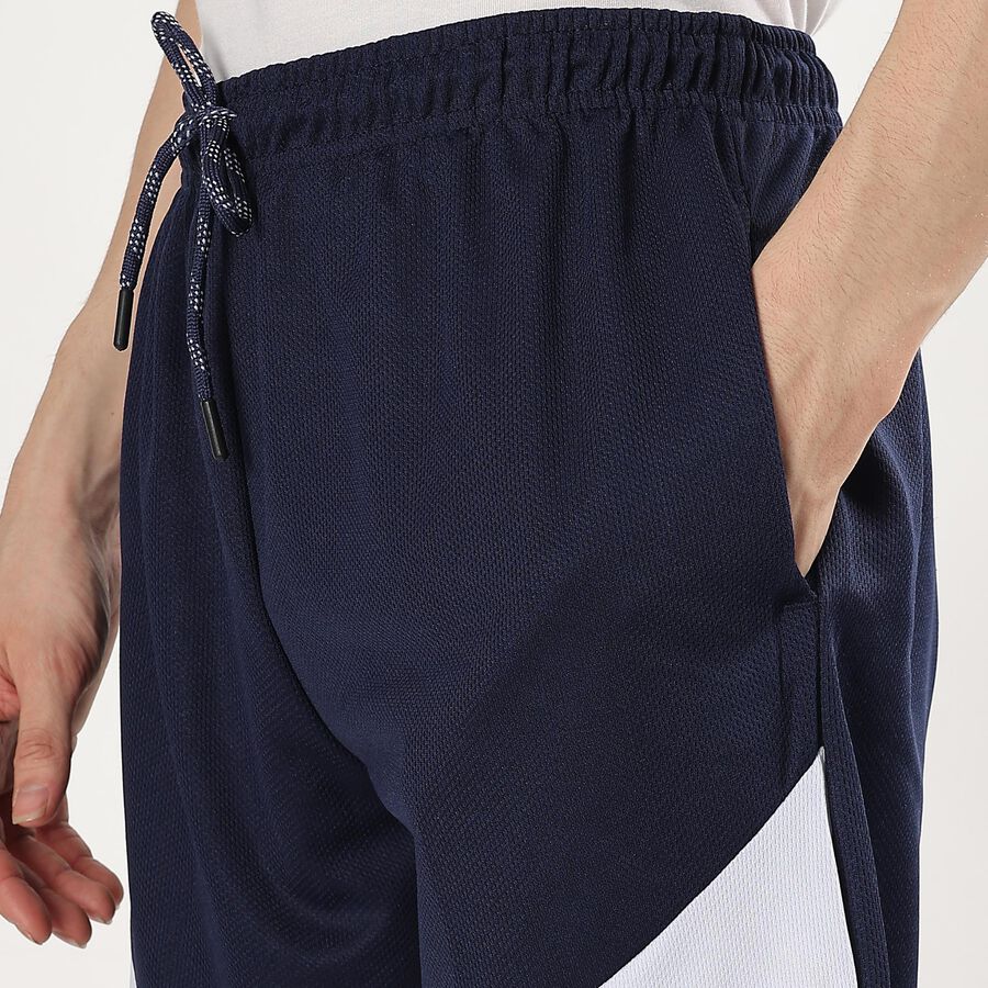 Men's Navy Blue Regular Fit Active Bermuda Shorts, Dark Blue, large image number null