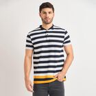 Men's Henley Half Sleeves T-Shirt , नेवी ब्लू, small image number null