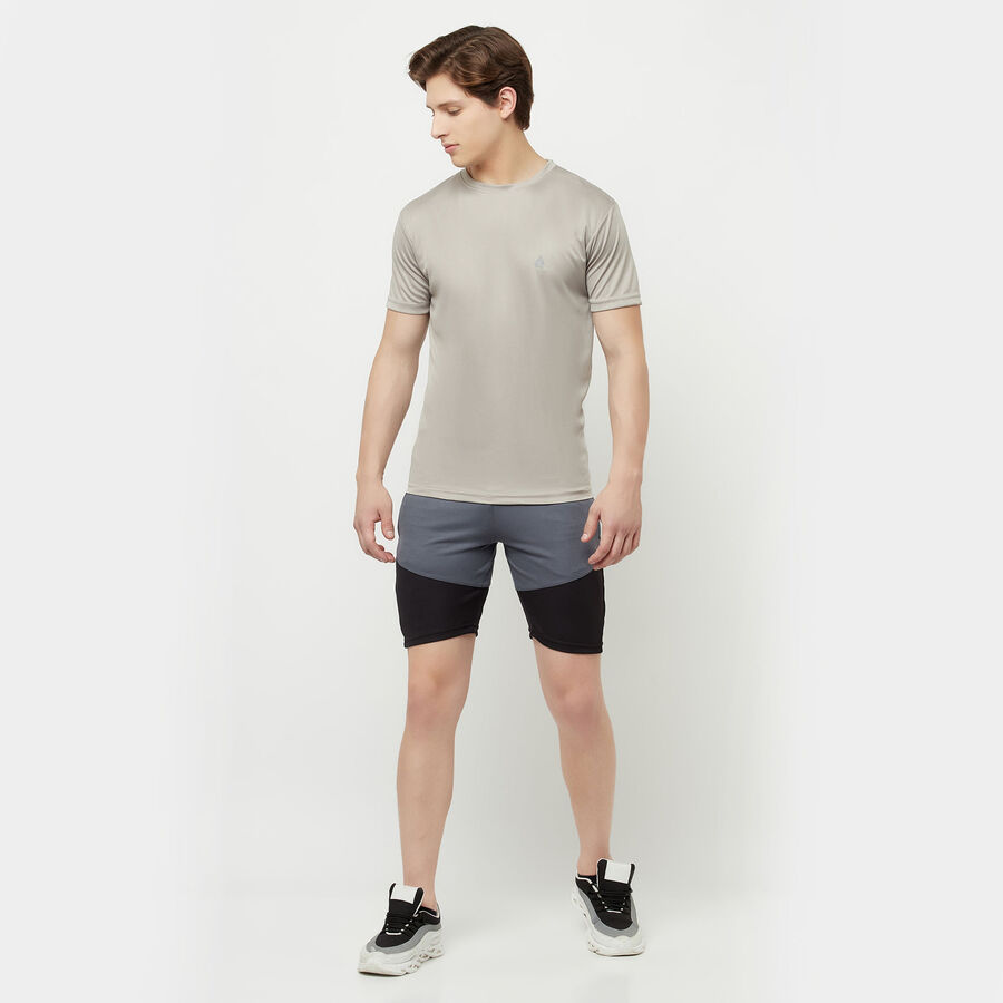Cut & Sew Active Bermuda, Dark Grey, large image number null