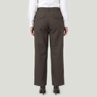 Women's Grey Straight Fit Flat-Front Chino Trousers, हल्का ग्रे, small