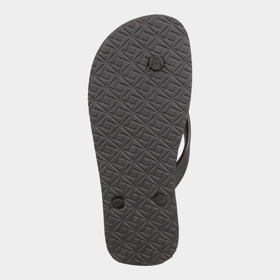 Men Printed Slip-On Flip Flops, Dark Grey, large image number null
