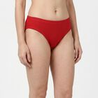 Women's Red Regular Fit Solid Panty, मरून, small
