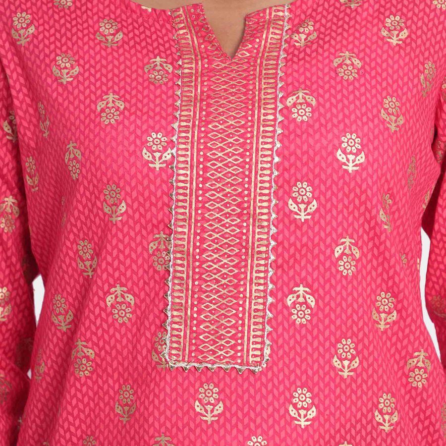 Printed Kurta, Coral, large image number null