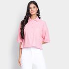 Ladies' 100% Cotton Shirt, Pink, small image number null