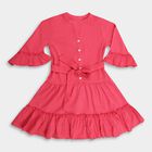 Girls' Dress , Fuchsia, small image number null