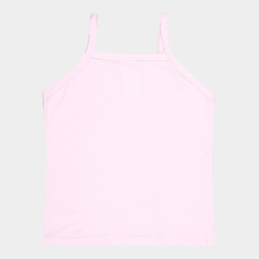 Girls Cotton Solid Vest, Lilac, large image number null