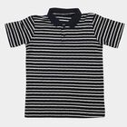Boys Navy Blue Crew Neck Casual Boys T-Shirt, नेवी ब्लू, small