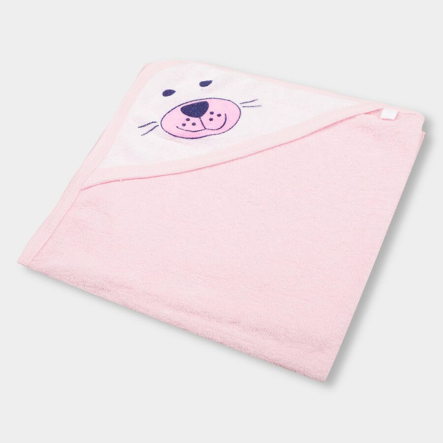Infants' 100% Cotton Towel, Light Pink, large image number null