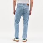 Men's Light Blue Straight Fit Classic Jeans, Light Blue, small